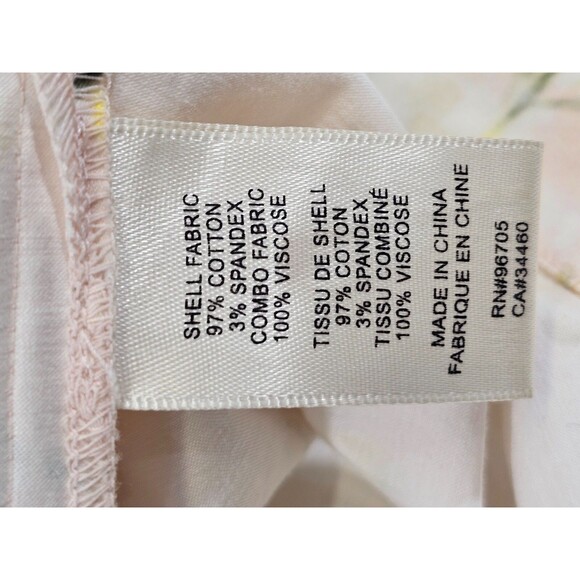 DMS Women's 4 Rebecca Taylor Cotton Ruffle Sleeve Button Down Floral Blouse Top - Picture 8 of 9